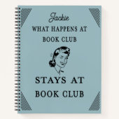 ブッククおもしろいラブ引用文パーソナライズされた ノートブック (正面)