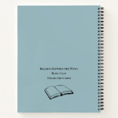 ブッククおもしろいラブ引用文パーソナライズされた ノートブック (裏面)