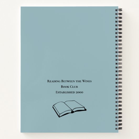 ブッククおもしろいラブ引用文パーソナライズされた ノートブック (裏面)