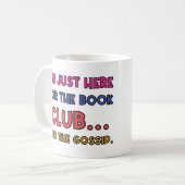 ブッククおもしろいラブ引用文名カラフル コーヒーマグカップ (正面左)