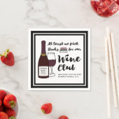ブッククおもしろいラブ | Drink Wine Club Girls Night Out スタンダードカクテルナプキン (インサイチュ)