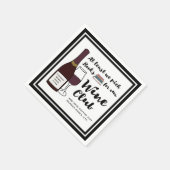 ブッククおもしろいラブ | Drink Wine Club Girls Night Out スタンダードカクテルナプキン (角)