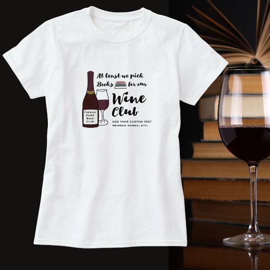 ブッククおもしろいラブ | Drink Wine Club Girls Night Out Tシャツ