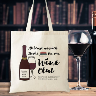 ブッククおもしろいラブ   Really Wine Club カスタムバッグ トートバッグ