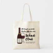 ブッククおもしろいラブ | Really Wine Club カスタムバッグ トートバッグ (正面)