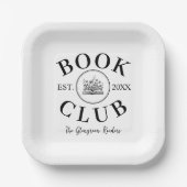 ブッククエレガントパーソナライズされたラブイベント ペーパープレート (正面)