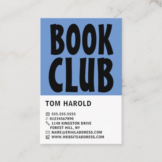 ブッククモダンはっきりしたラブ 名刺 (正面)