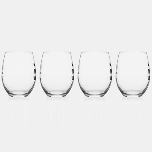 ブッククモダンラブおもしろい名前をカスタムする ステムなしワイングラス (右)