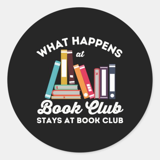ブッククラブでのWの発生Book Club Book Ner ラウンドシール (正面)