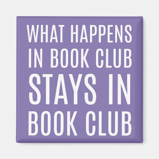 ブッククラブで起こることマグネットを残す マグネット (正面)