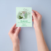 ブッククラブのグループ 読書会 ライブラリー コミュニティ チラシ (手)