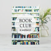 ブッククラブのパーソナライズされた招待状 招待状 (スタンド正面)