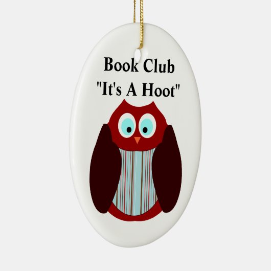 ブッククラブのフクロウを取り除く – これはフクロウだ セラミックオーナメント (右)