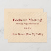 ブッククラブのリマインダー (正面/裏面)