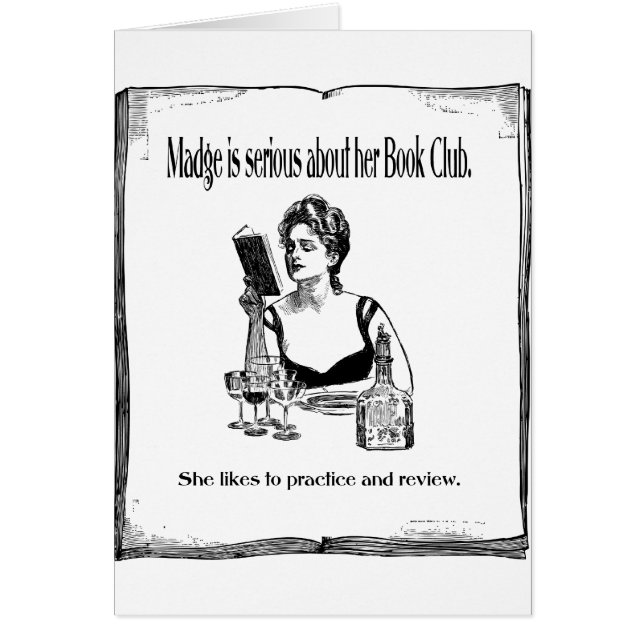 ブッククラブのヴィンテージのデザインのための練習 (正面)