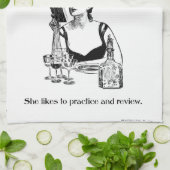 ブッククラブのヴィンテージのデザインのための練習 キッチンタオル (折り畳み)