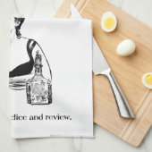 ブッククラブのヴィンテージのデザインのための練習 キッチンタオル (四つ折り)