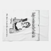 ブッククラブのヴィンテージのデザインのための練習 キッチンタオル (横)