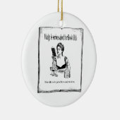 ブッククラブのヴィンテージのデザインのための練習 セラミックオーナメント (右)