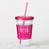 ブッククラブの友人のヴィンテージのモダン アクリルタンブラー (裏面)