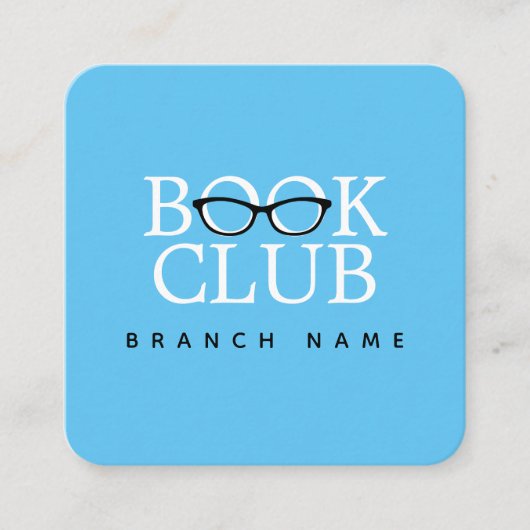 ブッククラブの名刺 スクエア名刺 (正面)