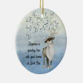 ブッククラブの幸福は休日のトナカイです セラミックオーナメント (右)