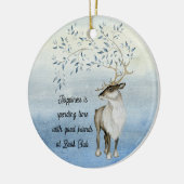 ブッククラブの幸福は休日のトナカイです セラミックオーナメント (左)