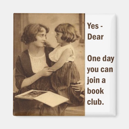 ブッククラブの母と娘 マグネット (正面)