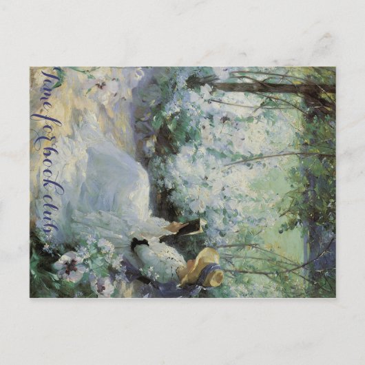 ブッククラブの郵便はがき インビテーションポストカード (正面)