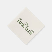 ブッククラブをテーマにしたパーティー スタンダードカクテルナプキン (角)