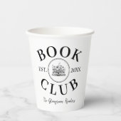 ブッククラブイベントブックラバーパーソナライズされたズ 紙コップ (正面)