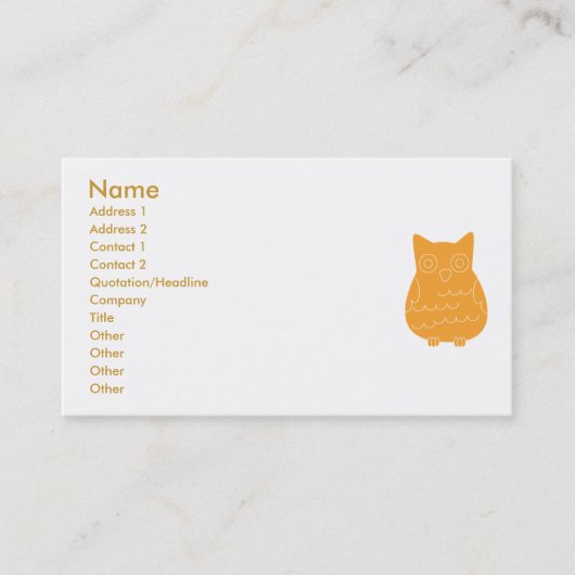 ブッククラブオウルズ 名刺 (正面)