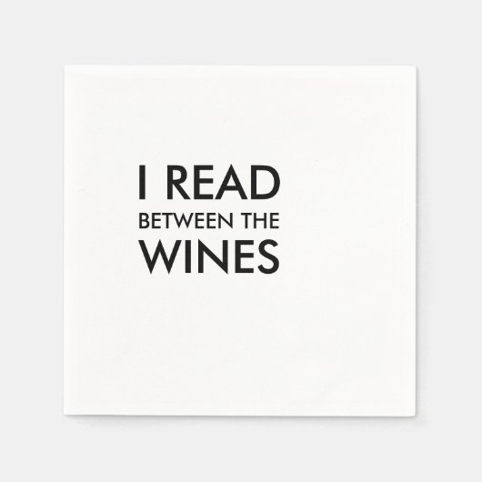 ブッククラブカクテルナプキンス読 – 私はLiの間 スタンダードカクテルナプキン (正面)