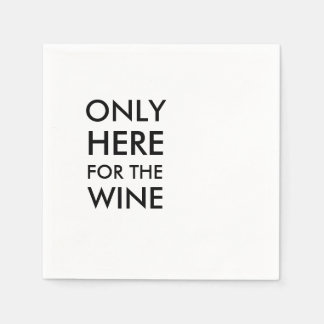 ブッククラブカクテルナプキンス – ワインのためだけここに スタンダードカクテルナプキン