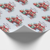 ブッククラブクリスマスパーソナライズされた ラッピングペーパー (角)