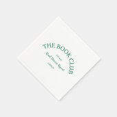 ブッククラブクレストが繰り返し読について話し合う スタンダードカクテルナプキン (角)