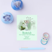 ブッククラブグループブックセッションのライブラリコミュニティ チラシ (シングル)