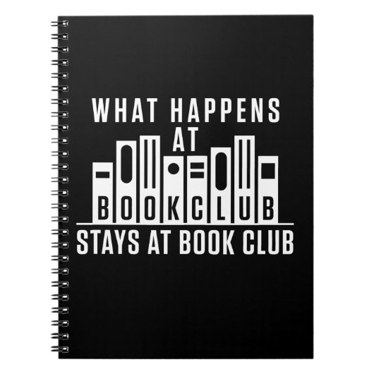 ブッククラブステイで起きる事 ノートブック (正面)
