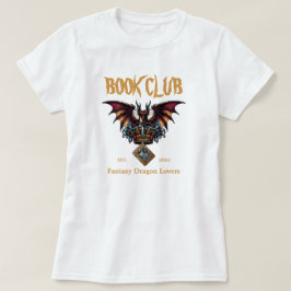 ブッククラブドラゴンforファンタジーラバーカスタムズ文字 tシャツ