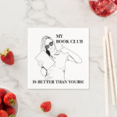 ブッククラブパーティーナプキン（カスタマイズ可能） スタンダードカクテルナプキン (インサイチュ)