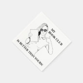 ブッククラブパーティーナプキン（カスタマイズ可能） スタンダードカクテルナプキン (角)