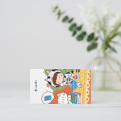 ブッククラブピクニク図解入りの、写真付きのブックマーク名 ロイヤリティカード (スタンド正面)