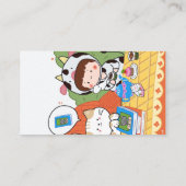 ブッククラブピクニク図解入りの、写真付きのブックマーク名 ロイヤリティカード (裏面)