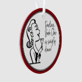 ブッククラブフレンドレトロヴィンテージレディ オーナメント (正面)