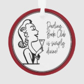 ブッククラブフレンドレトロヴィンテージレディ オーナメント (裏面)