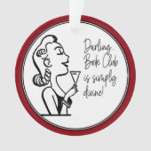 ブッククラブフレンドレトロヴィンテージレディ オーナメント (正面)