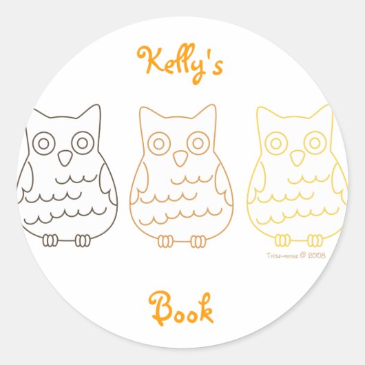 ブッククラブフール ラウンドシール (正面)