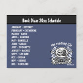 ブッククラブブックマーカー主催スケジュール ポストカード (裏面)