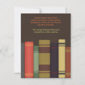 ブッククラブミーティング招待状 招待状 (裏面)