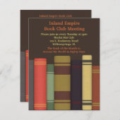 ブッククラブミーティング招待状 招待状 (正面/裏面)